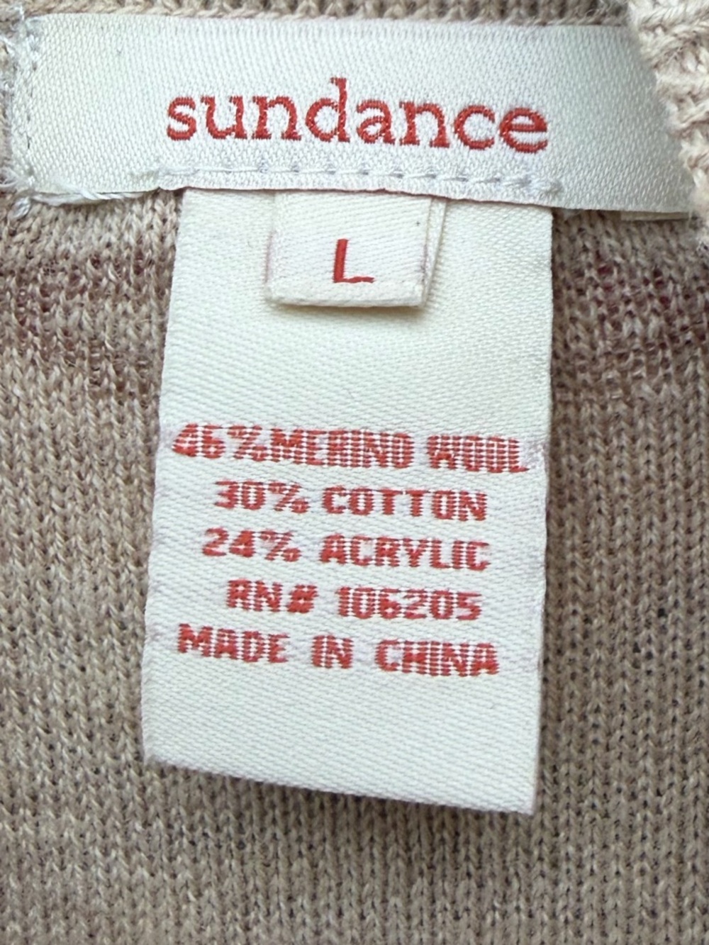 Sundance Duster Sweater Southwestern Ranch Style Long Cardigan Aztec RL Large - Picture 3 of 4